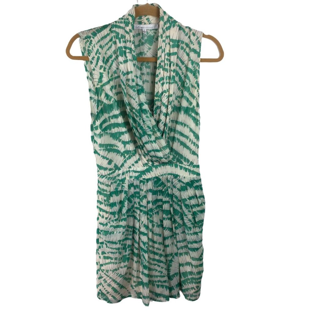 Lovers + Friends Romper, Green/Cream, Size Small